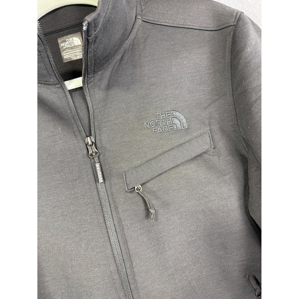 The North Face Jacket Mens Medium Full Zip Coat Sweatshirt Mocked Neck Stretch